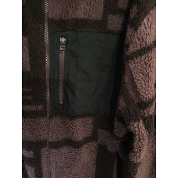 BIG & TALL No Boundaries Purple/Black Sherpa Jacket Full Zip 2XL GUC - Picture 4 of 6